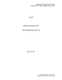 GTT-RIO Annex D (Joint Working Manual) March 2022