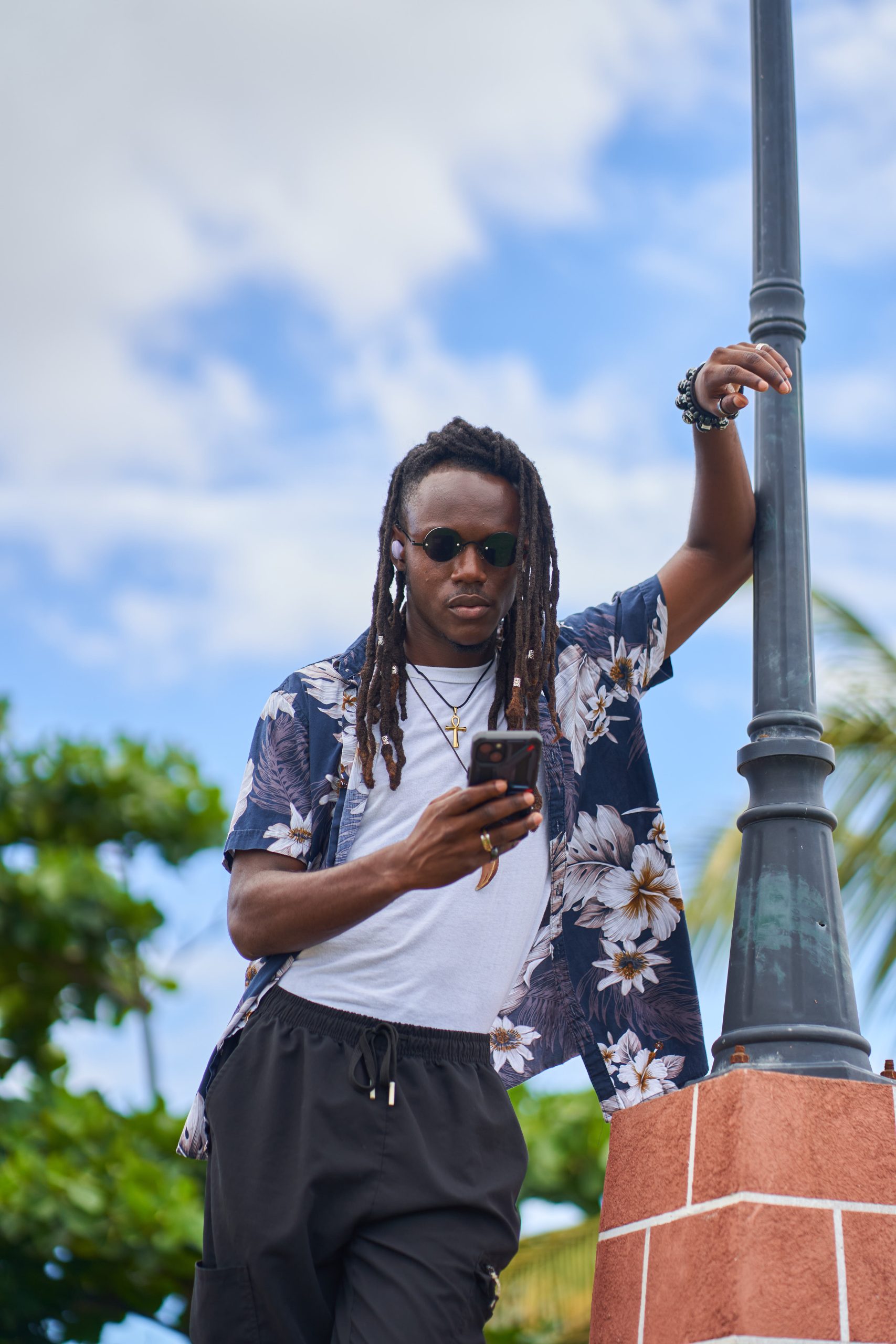 A man watching in mobile