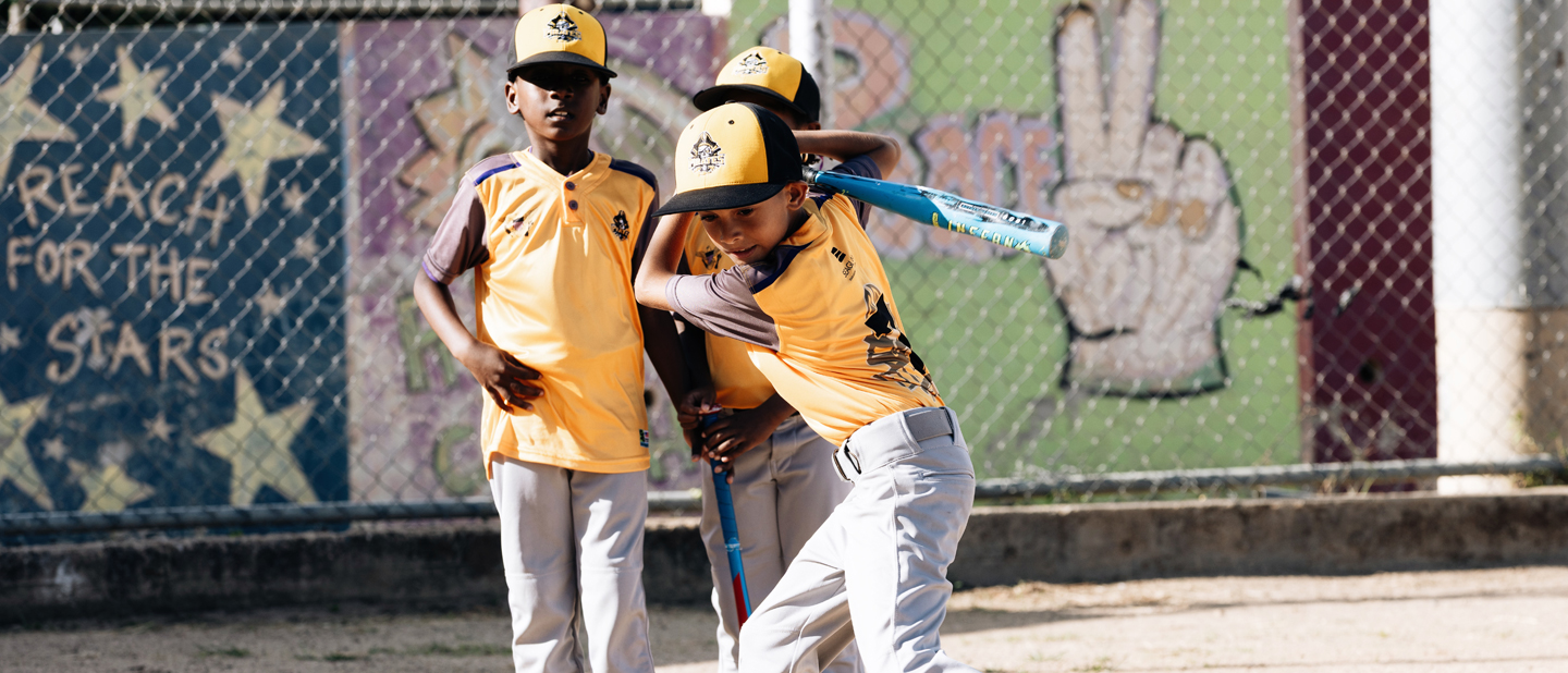 boys playing cricket
